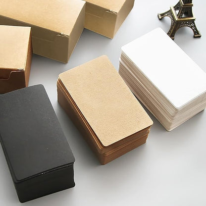 VANRA 300 Small Blank Cards 3.5x2 inches Color Cardstock Study Flash Cards Index Cards, Unruled with Rounded Corners (Assorted colors, 300/Pack)