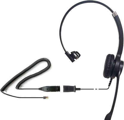 IPD IPH-255 Phone Headset with Noise Cancelling Microphone for Office and Call Center-Compatible with Avaya 1608 1616 9601 9608 9611 9611G 9620 9621 9630 9631 9640 9641 9650 9670 J139 J159 J169 J179