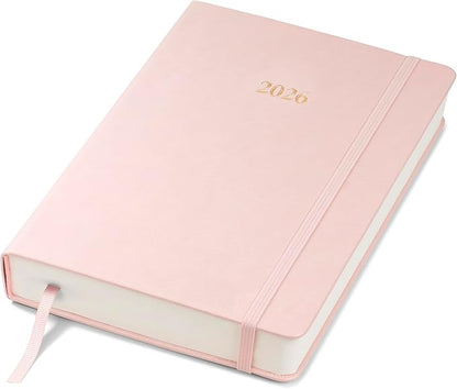 Wykeham's Executive 2026 Daily Journal Planner – US Public Holidays & Format – Customization Available (Rose, 8.5"×5.5")