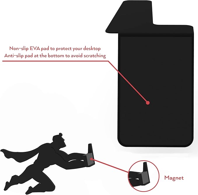 Artori Design Book Ends to Hold Books Heavy Duty - Hidden Metal Bookends for Shelves Desk - Bookend Book Holder for Home Decorative - Gift for Book Lovers and Home Décor (Book&Hero - Set of 2)