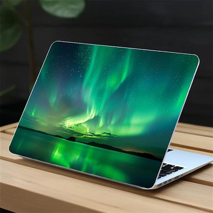 Compatible with 15.4 Inch MacBook Pro A1707/A1990, Iceland Green Aurora Hard Plastic Shell Cover Case