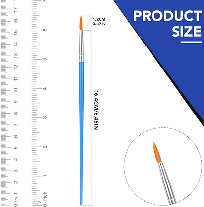 AROIC Small Paint Brushes Bulk,130pcs Nylon Hair Round Detail Brushes for Classroom Model Oil Watercolor Face Acrylic Painting,Acrylic Paint Brushes Professional Artist and Kids Painting Kits