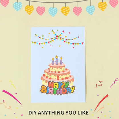 50 Pack 4x6 White Cardstock Paper, Thick Index Card for Printer, 92lb/250GSM Heavyweight Blank Card, Postcards, Wedding Invitation, DIY Crafting, Greeting Card Making