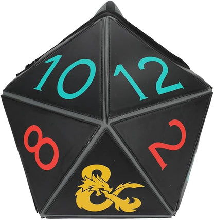 Dungeons & Dragons D20 Dice Molded Black Laptop Backpack