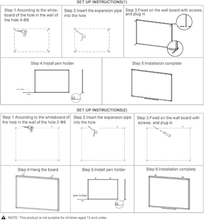 XIWODE Magnetic Dry Erase Board 32x44 Inches, Whiteboard for Wall with Silver Aluminum Frame, Durable Writing Surface for Home, Office & School Classroom