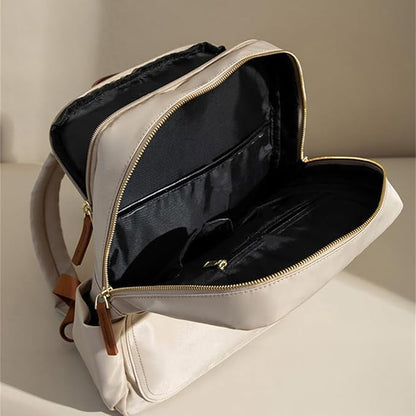 Versatile Oxford Cloth Women's Backpack - Minimalist Design for Daily Commute, Laptop Storage, and More! (ligth Grey)