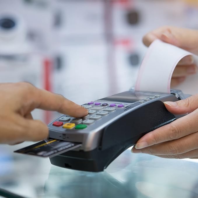 LabelMore 2 1/4" X 50' Thermal Receipt Paper, Credit Card Paper Rolls Thermal, Cash Register Roll, Premium Pos Thermal Printer Paper (400 Rolls)