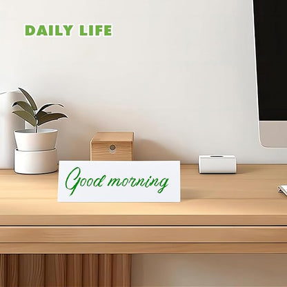 12 Pcs Dry Erase Name Tent Cards for Table, Reusable Name Cards 8.75" x 3" Desk Name Tents Sets with Dry Erase Markers and Erasers, Facilitate Effective Organization of Meetings and Classes