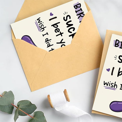 Funny Birthday Card & Gifts for Men, Husband, Boyfriend, and Him, Happy Bday Card