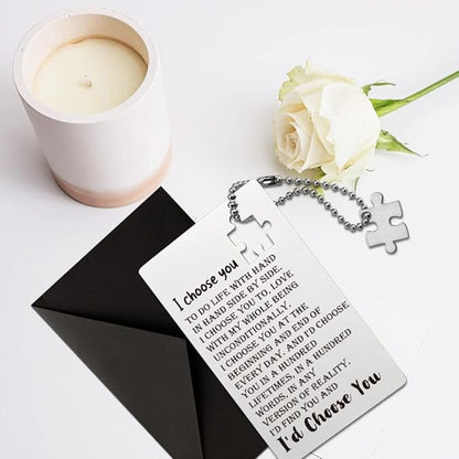 llxxeyopqdxz Wallet Insert Card, Engraved Wallet Inserts Card, Anniversary Valentine's Day Birthday Cards Gifts for Husband Boyfriend, Engraved Wallet Gift, Gifts for Wife Husband