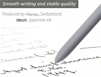 Gel Pens, 0.5mm Fine Point Smooth Writing Japanese Cute Pens, High-End Series Black Ink Pens for Journaling Note Taking, School Office Supplies for Women Men (5 Pcs Morandi)