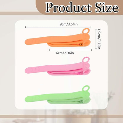 3Pcs Automatically Stay in Place Bookmark, Silicone Book Marks for Reading, Smart Bookmarks for Women, Men, Kids, Book Lovers, Readers, Unique Book Page Holders & Reading Accessories, B