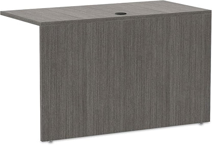 Alera ALEVA354824GY 47.25 in. x 23.63 in. x 29.5 in. Valencia Series Reversible Return/Bridge Shell - Gray