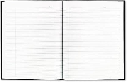 Blueline Hardbound Business Books, white