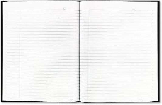 Blueline Hardbound Business Books, white