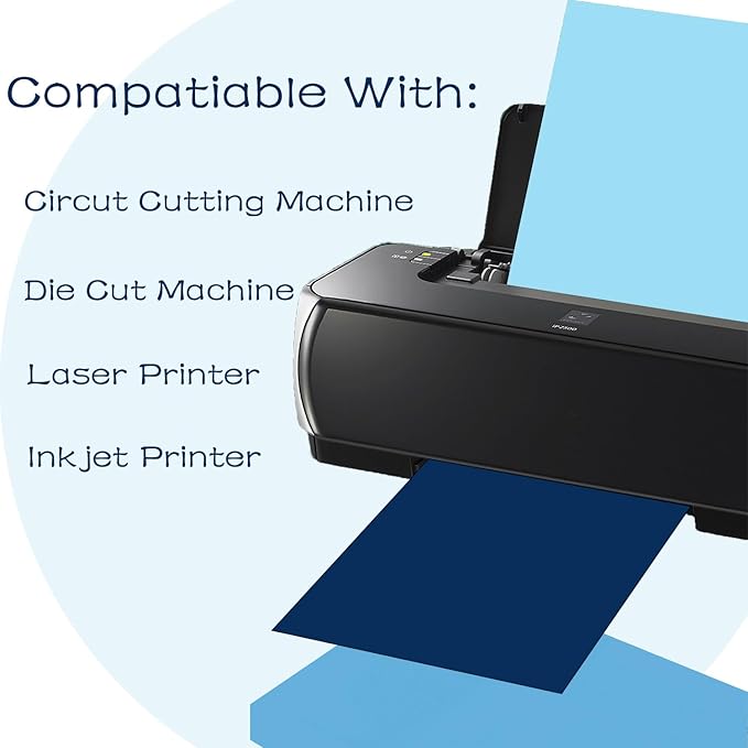 Blues Cardstock 8.5 x 11 Craft Paper Cover Stock Stash Pack- Blue Tones Assorted Colored Scrapbook Paper 80lb Card Stock for Construction Crafts, Embossing, Quilling, Cardmaking-30 Sheets