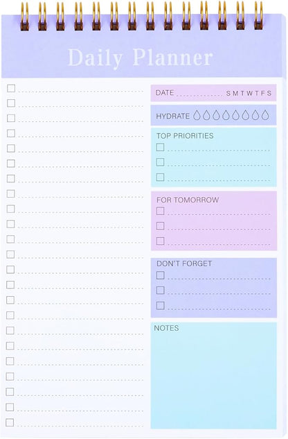To Do List Notepad, 52 Sheets Undated Daily Planner 2024, 5.2"x7.8" To Do List Notebook, Do List Planner for Home School/Office Supplies
