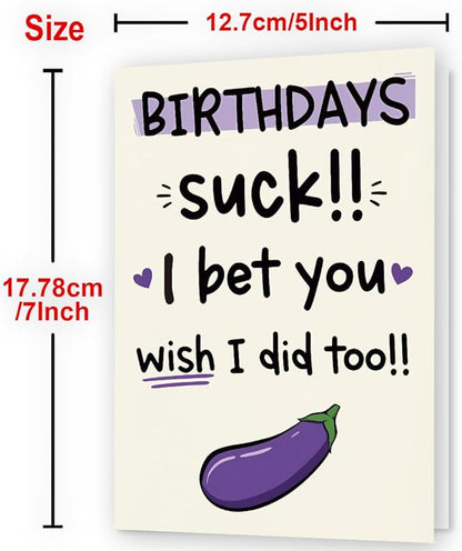 Funny Birthday Card & Gifts for Men, Husband, Boyfriend, and Him, Happy Bday Card
