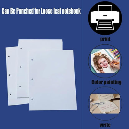 50 Pack 5x7 White Cardstock Paper Blank Thick Heavyweight 92lb Card Stock for Making Invitations cards, Postcards