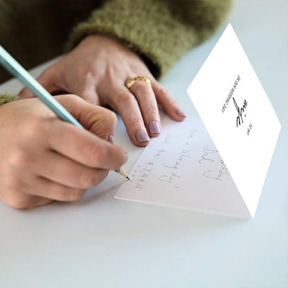 Set of 2 Wedding Cards for Husband and Wife with Matching Envelopes, To My Husband on our Wedding Day Card, To My Wife on our Wedding Day Card. （Husband/Wife B）