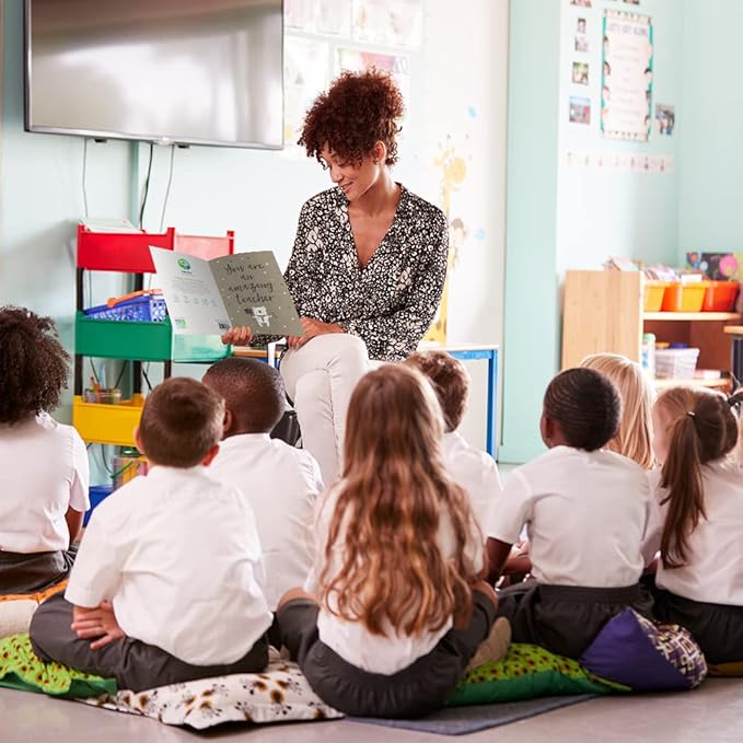 Tree-Free Greetings Teacher Appreciation Cards - Artful Designs - 2 Cards + Matching Envelopes - Made in USA - 100% Recycled Paper - 5"x7" - Heartfelt, For Teacher, An Amazing Teacher (GT64437)