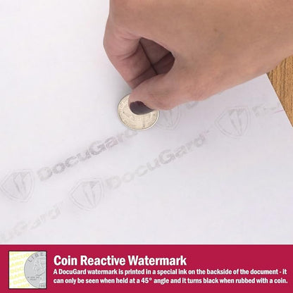 DocuGard Advanced Blue Multi-Purpose Security Paper, 7 Features, 8.5 x 11 Inches, 24 lb, 2500 Sheets (04546C)