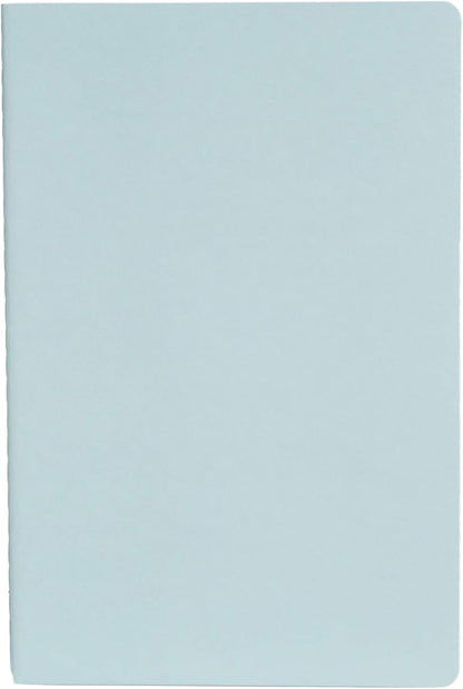 Simply Genius A5 Notebooks for Work, Travel, Business, School & More - College Ruled Notebook - Softcover Journals for Women & Men - Lined Note Books with 92 pages, 5.5" x 8.3" (Light Blue, 6 pack)