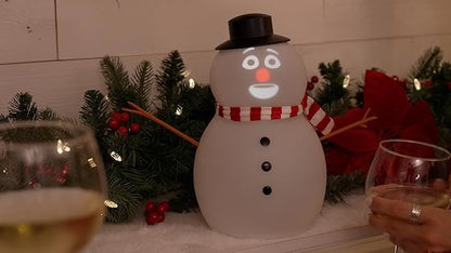 FrostByte (Mr. Chill) Talking Animated Blink Snowman with Built in Projector & Speaker Plug'n Play