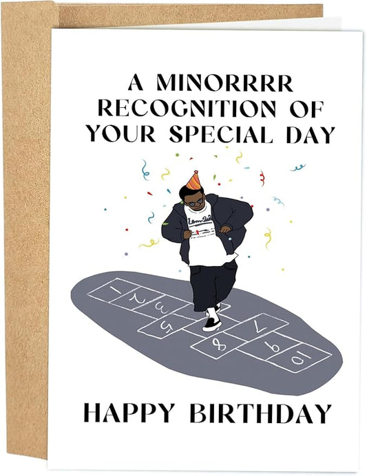 Funny Drake Birthday Card for Him Her, Hip Hop Birthday Card for Boyfriend Girlfriend, Rap Theme Birthday Card, A Minorrrr Recognition of Your Special Day