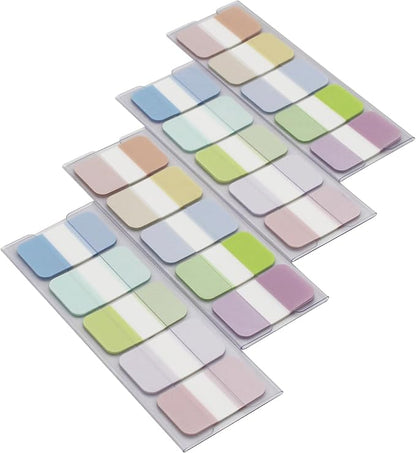 Tabs Flags Assorted Colors, 0.98 x 1.71 Inch Sticky Tabs, Easy to Post, 4 On-The-Go Dispensers/Pack, 400 Pages Total