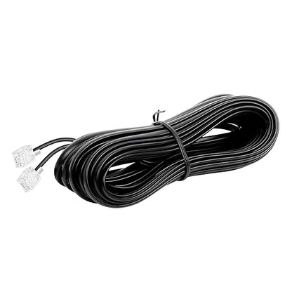 RJ11 6P4C Phone Extension Cord, 1 Pack 26 Feet(8M) Phone Cord for Landline, Black Telephone Line Cord, RJ11 Extension Cable with Fax/Modem for Office or Home