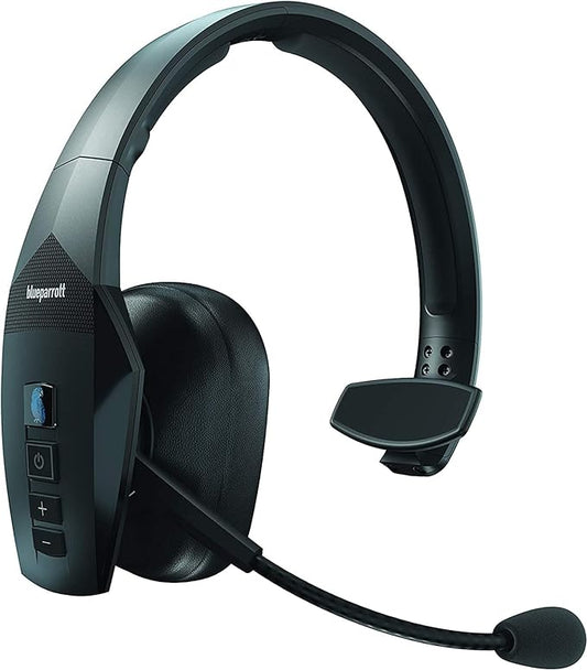BlueParrott B550-XT Voice-Controlled Trucker Bluetooth Headset – Industry Leading Sound with Long Wireless Range, Comfort for All-Day Wear - Ideal for Anyone On-The-Go, Up to 24hrs of Talk Time, Black