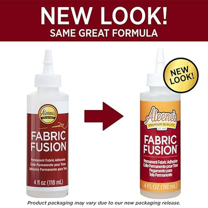 Aleene's Fabric Fusion Permanent Fabric Adhesive 3-Pack, 4 oz.
