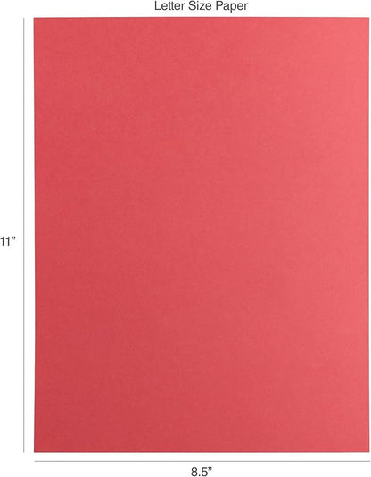 Cardstock 8.5 x 11 Paper Pack - 65lb Card Stock for Crafts, Cardmaking, Printers - 200 Scrapbook Sheets, Assorted Colors - Double Sided with Solid Core, Kaleidoscope