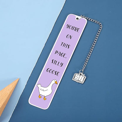 Cute Bookmarks for Book Lovers Bookish Funny Gifts for Women Metal Bookmark for Bookworm Bookmate Book Reading Accessories for Book Club Back to School Retirement Birthday Christmas Gifts