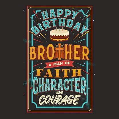Prime Greetings Religious Birthday Card For Brother, Made in America, Eco-Friendly, Thick Card Stock with Premium Envelope 5in x 7.75in, Packaged in Protective Mailer