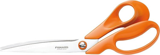 Fiskars Tailor Scissors, Length: 27 cm, Stainless Steel Blade/Plastic Handles, Orange, Classic, 1005145, 9.4 x 27 x 2.1 cm