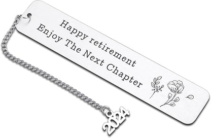 Retirement Gifts for Women Happy Retirement Bookmark Gift for Women Female Christmas Thank You Gifts for Teacher Coworker Friends Retirement Gifts for Employee Boss Leader Retirement Leaving Gift