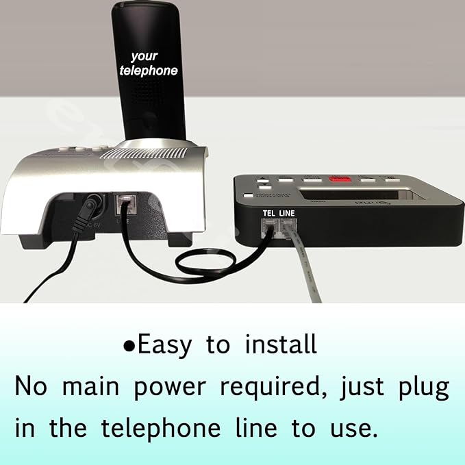 Enf860 Call Blocker for Landline Phones, Blacklist/Whitelist Dual Mode, Block spam Calls by Number and Name