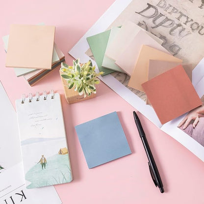 (16 Pack) Sticky Notes 3x3, Vintage Colors, Sticky Pads, Recyclable, Self-Stick Pads, Easy to Post for Home, Office, Notebook