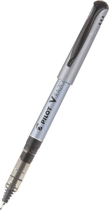 Pilot V Razor Point Liquid Ink Markers, Extra Fine Point, Black Ink, 12-Pack (11020), Dozen Box