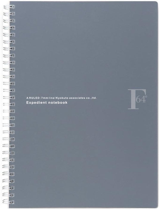Kyokuto FOBCOOP PTA03K Ring Notebook, A-Ruled, B5, Black