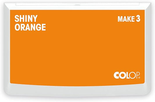 COLOP Make Series, Ink Stamp Pads, with Non-Toxic Premium Ink, Water-Based Acid-Free (Shiny Orange, Make 3-3-1/2" x 6-1/4")