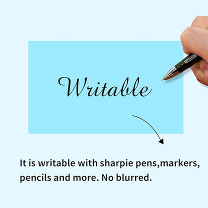 Colored Labels Stickers 3 x 5 Inch, Removable Rectangular Moving Labels, Large Color Coding Labels Moving Stickers- 200 Pack/Lake Blue