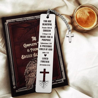 Christian Inspirational Gift for Women, Tassel with Bible Verse Bookmark Tassel Lover Gift for Women, Birthday Christmas Bookmarks Gift for Bookworms Friends Sister Female Book Club Religious Gift-ZB4