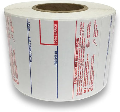 CEPRICO - CAS 8040 Scale Labels | 12 Rolls for CAS Scales | CAS lst-8040 Printing Scale Label | Quality for CAS Digital Scale | UPC Safe Handling | CAS lp 1000 | 500 Labels for Scales | Try It