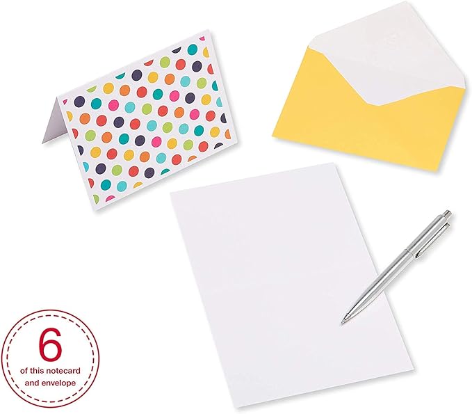 American Greetings Blank Cards Assortment with Envelopes, Bright Patterns (30-Count)