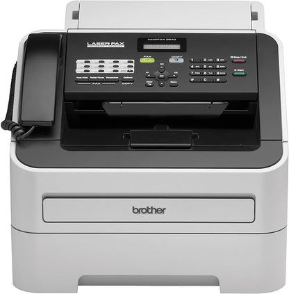 Brother FAX-2840 High Speed Mono Laser Fax Machine, Dark/Light Gray - FAX2840, 17.750x18.125x16.625