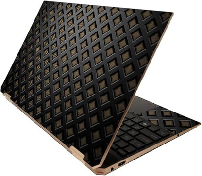 MightySkins Skin for HP Spectre x360 15" (2020) - Black Wall | Protective, Durable, and Unique Vinyl Decal wrap Cover | Easy to Apply, Remove, and Change Styles | Made in The USA