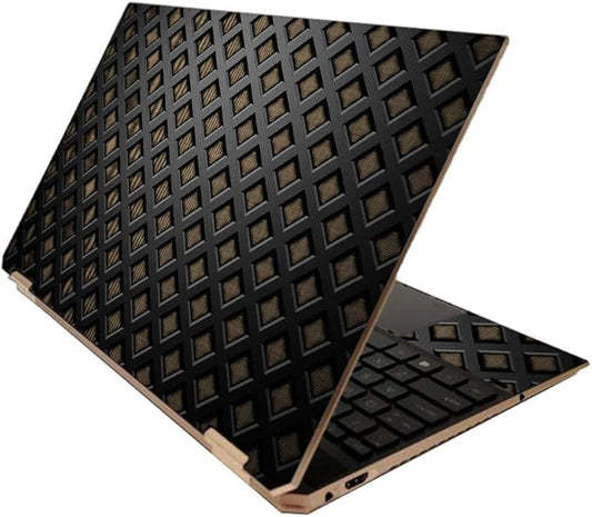 MightySkins Skin for HP Spectre x360 15" (2020) - Black Wall | Protective, Durable, and Unique Vinyl Decal wrap Cover | Easy to Apply, Remove, and Change Styles | Made in The USA